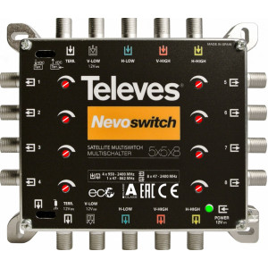 Multiswitch TELEVES TE-508 s reguláciou úrovne