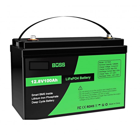 LiFePo4 batéria BOSS 12,8V 100Ah